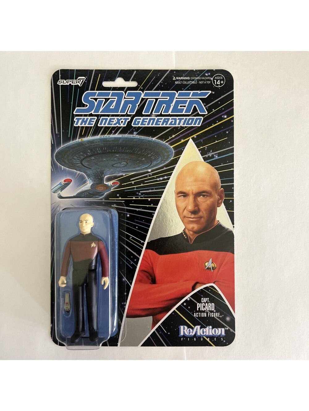 Super7 Captain Picard Star Trek The Next Generation 3.75 Inch Action Figure